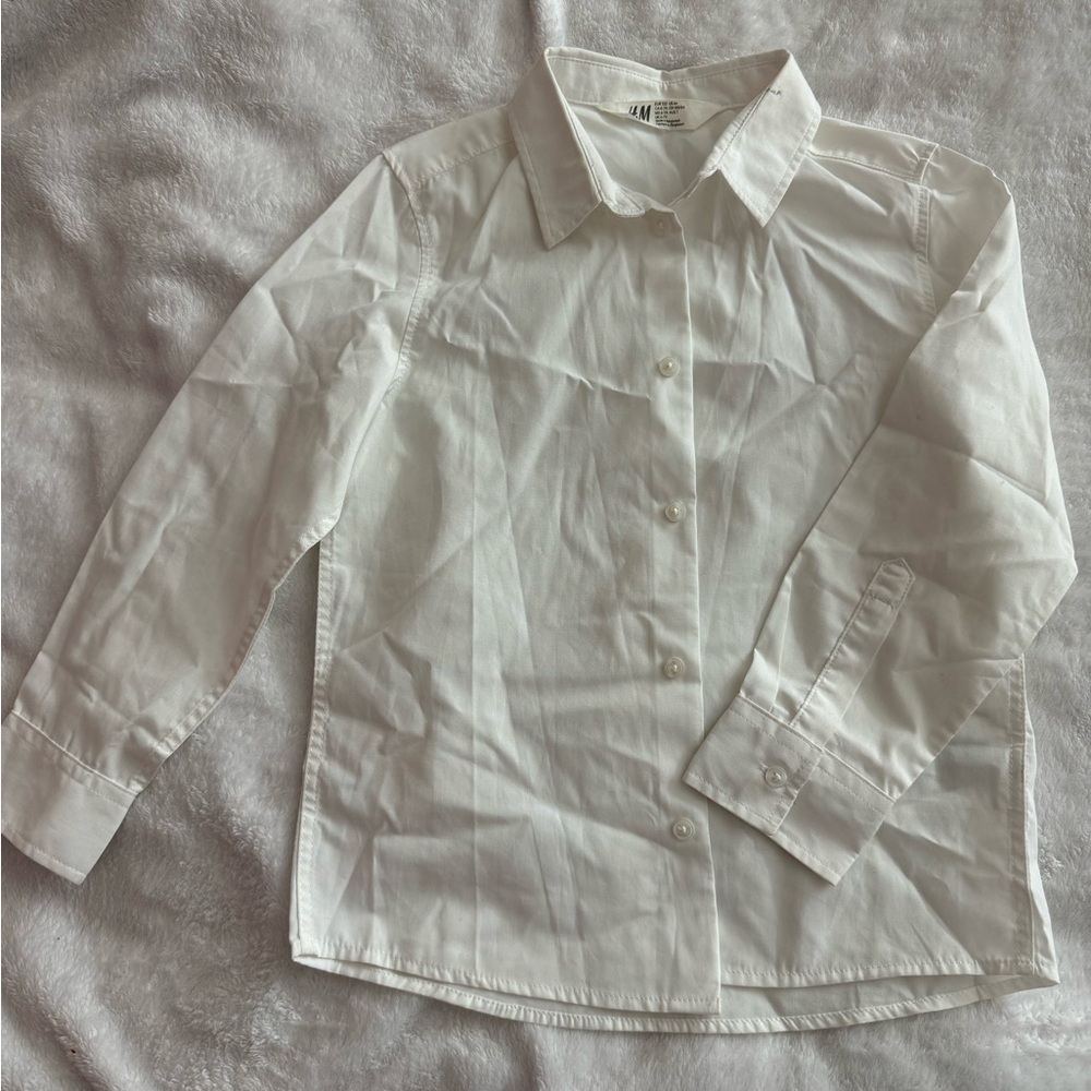 H&M boys white shirt